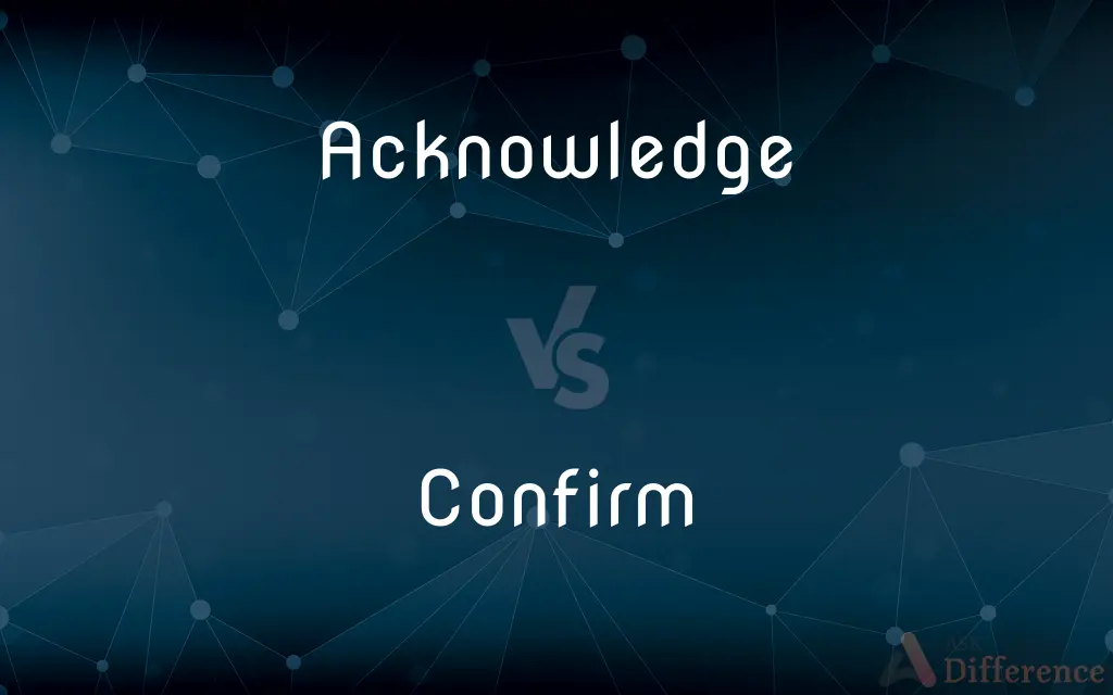 Acknowledge vs. Confirm — What's the Difference?