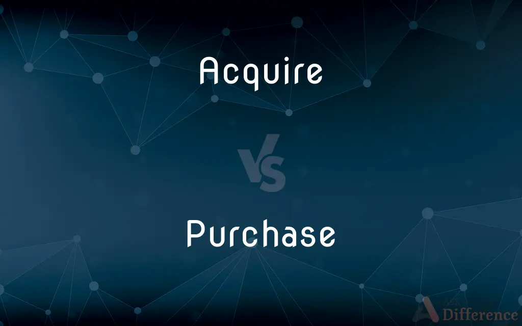 Acquire vs. Purchase — What's the Difference?