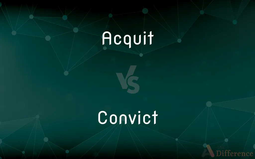 Acquit vs. Convict — What's the Difference?