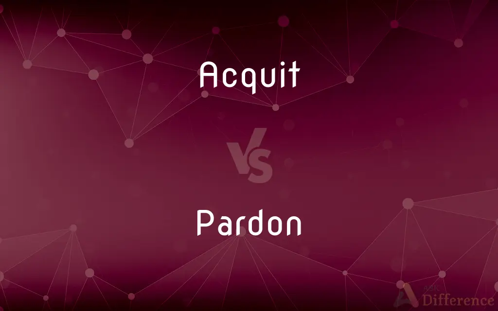 Acquit vs. Pardon — What's the Difference?