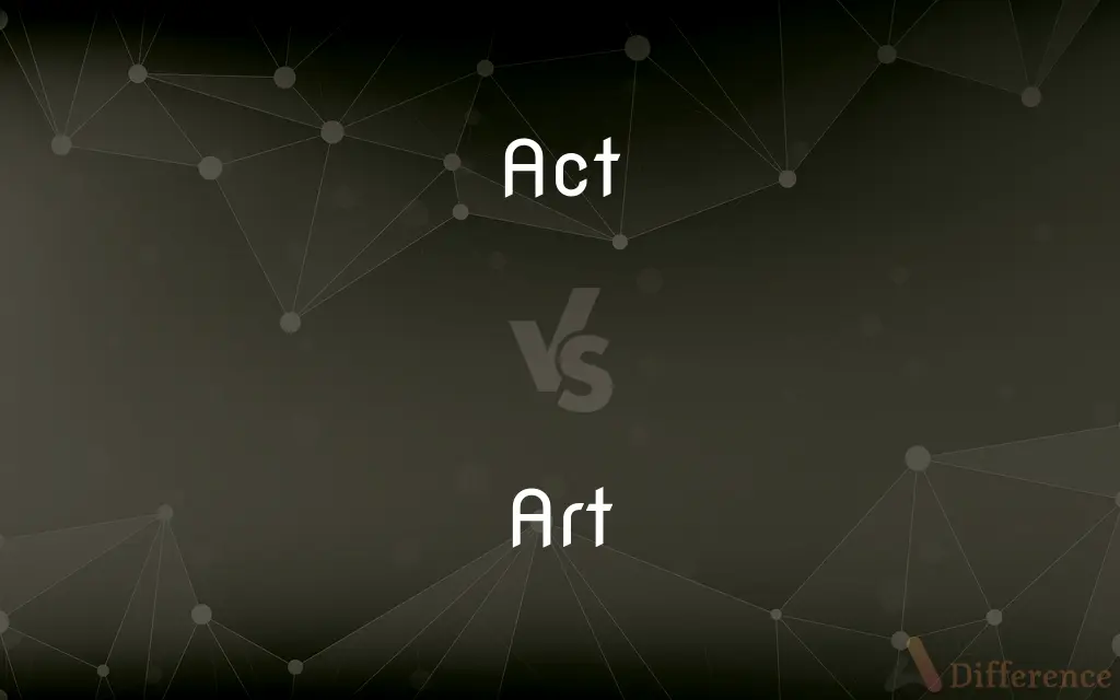 Act vs. Art — What's the Difference?