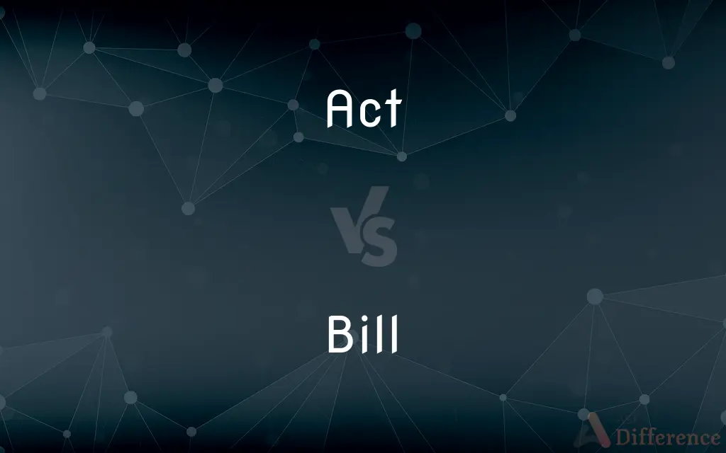 Act vs. Bill — What's the Difference?