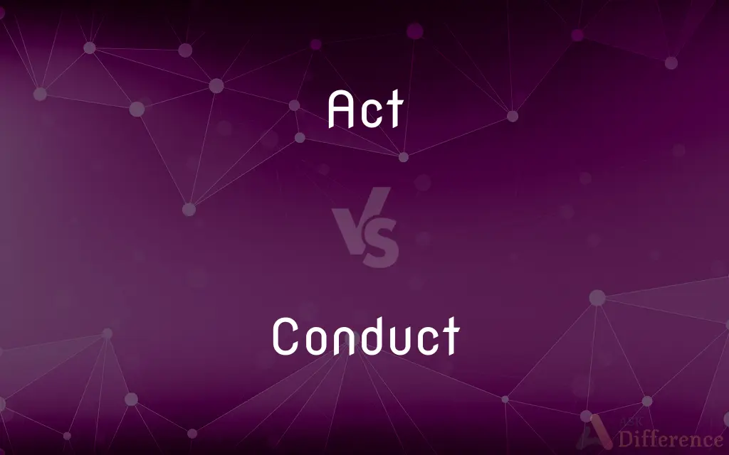 Act vs. Conduct — What's the Difference?