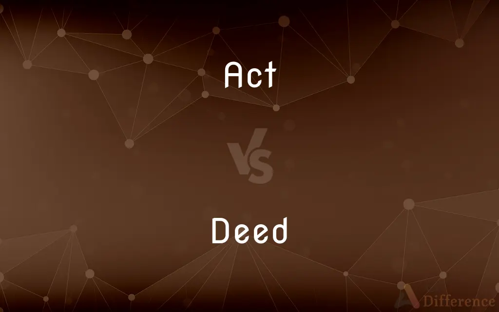 Act vs. Deed — What's the Difference?