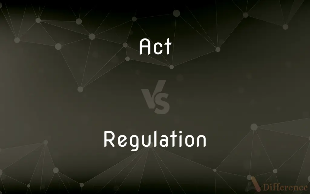 Act vs. Regulation — What's the Difference?