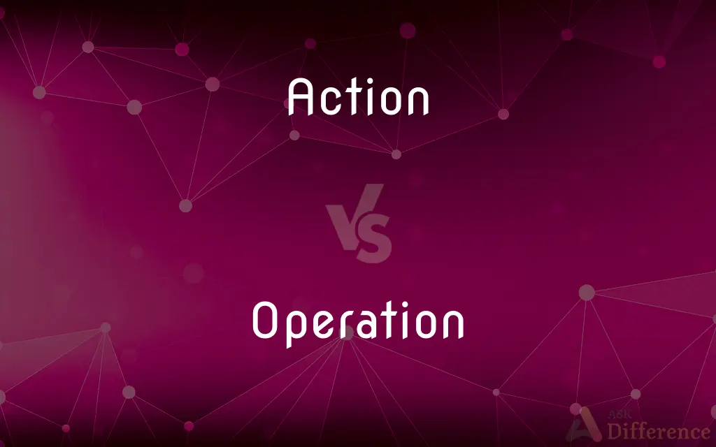 Action vs. Operation — What's the Difference?