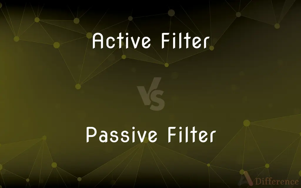 Active Filter vs. Passive Filter — What's the Difference?