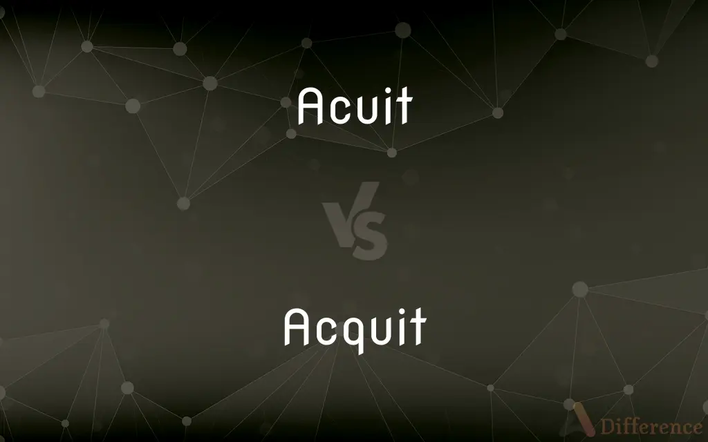 Acuit vs. Acquit — Which is Correct Spelling?
