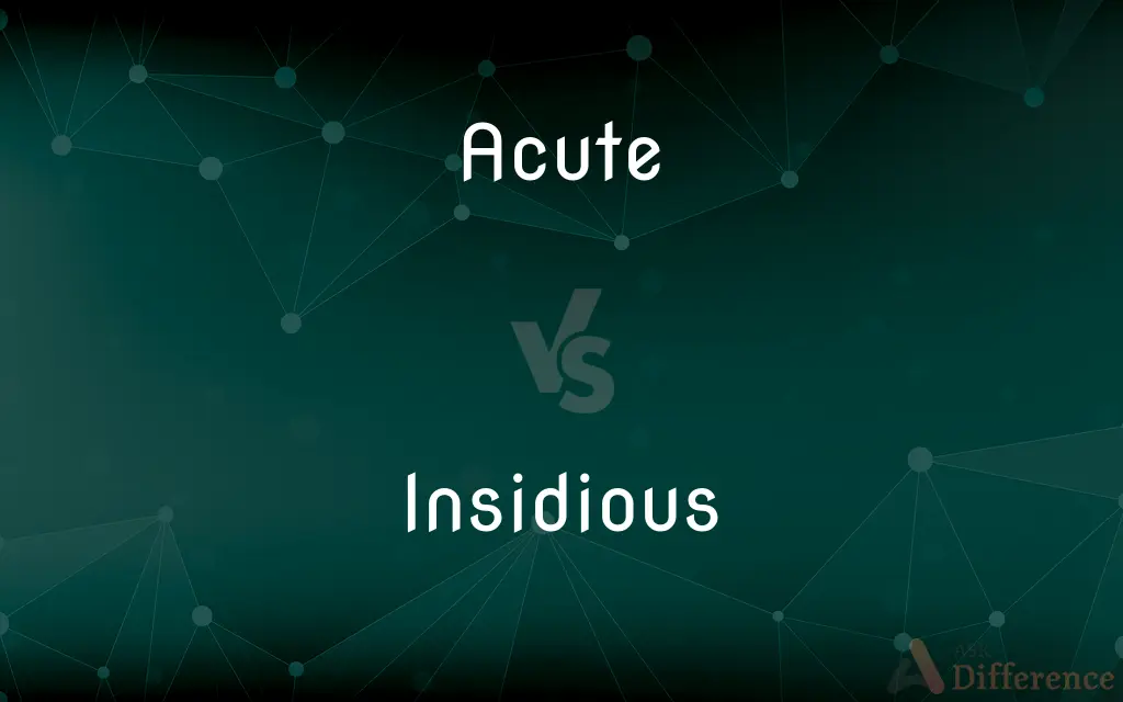Acute vs. Insidious — What's the Difference?