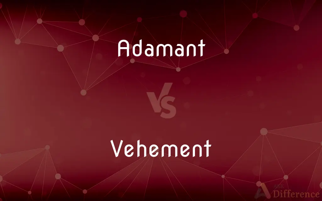 Adamant vs. Vehement — What's the Difference?