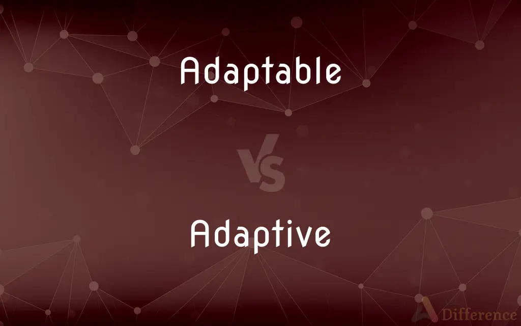 Adaptable vs. Adaptive — What's the Difference?