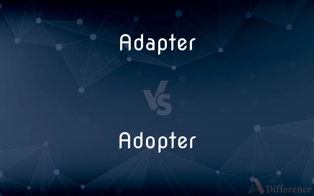 Adapter vs. Adopter — What's the Difference?