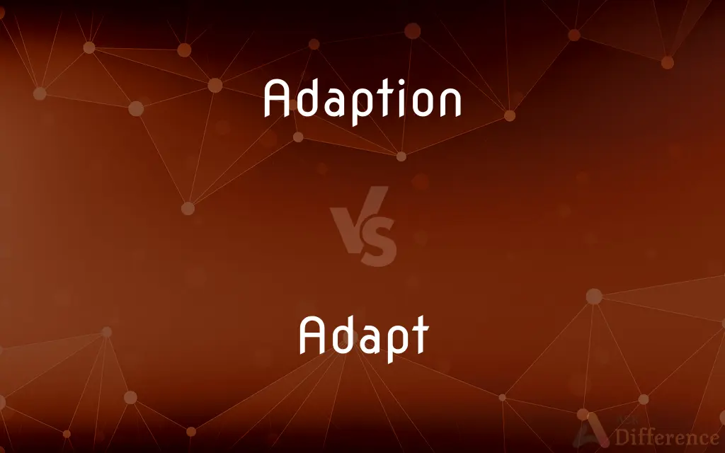 Adaption vs. Adapt — What's the Difference?