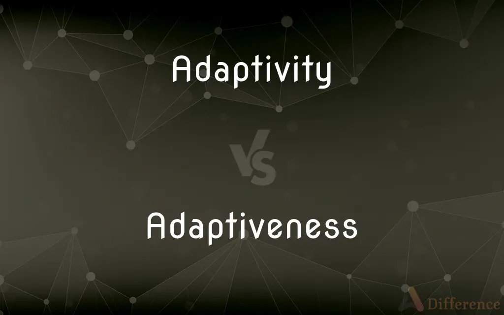 Adaptivity vs. Adaptiveness — What's the Difference?