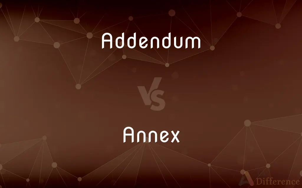 Addendum vs. Annex — What's the Difference?