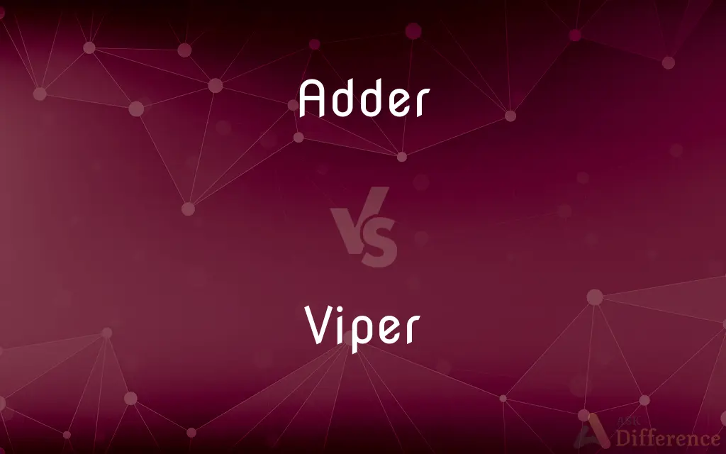 Adder vs. Viper — What's the Difference?