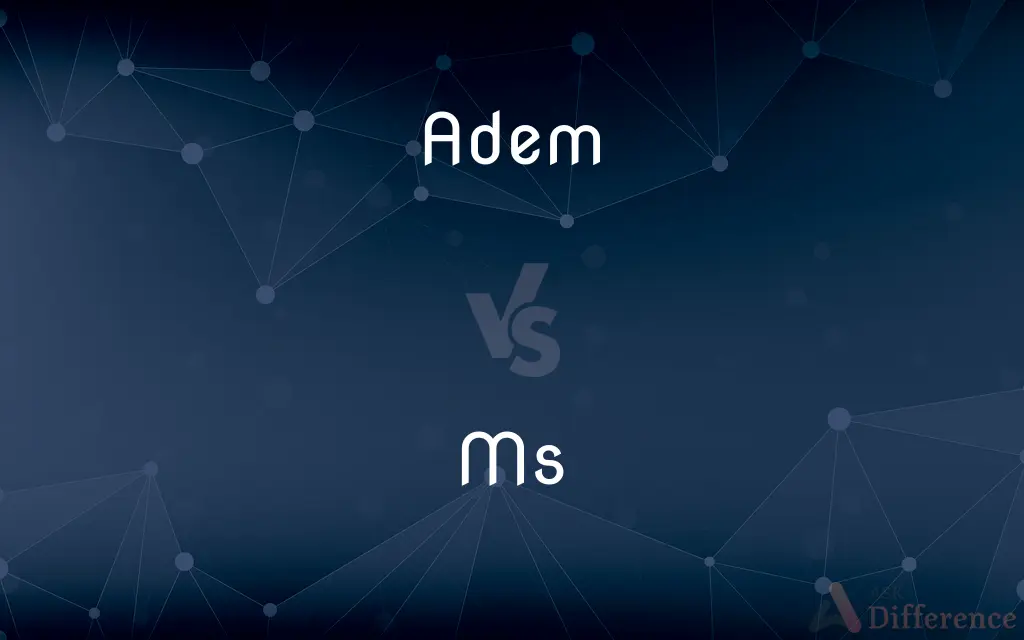 Adem vs. Ms — What's the Difference?
