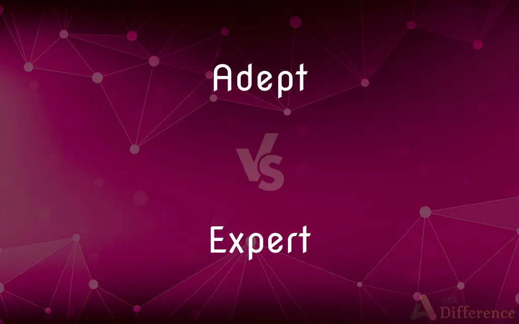 Adept vs. Expert — What's the Difference?