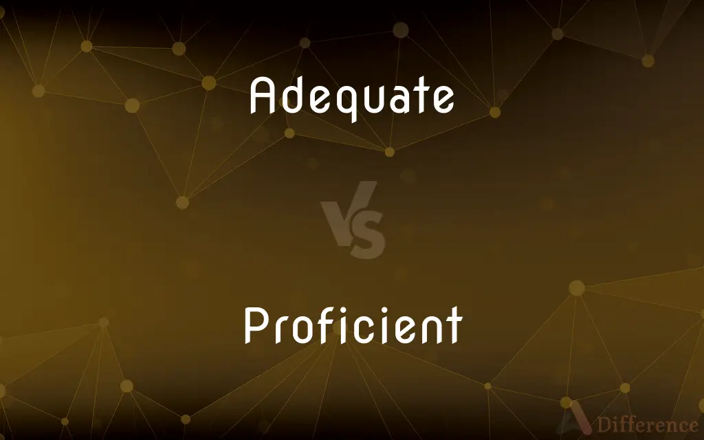 Adequate vs. Proficient — What's the Difference?