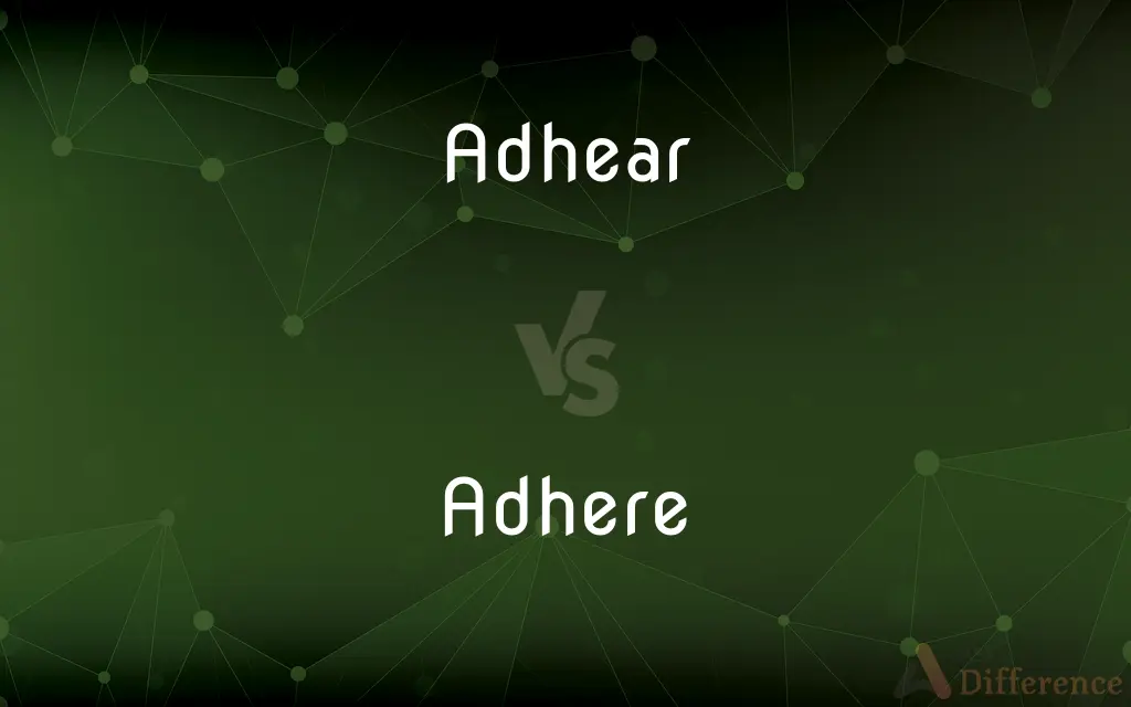 Adhear vs. Adhere — Which is Correct Spelling?