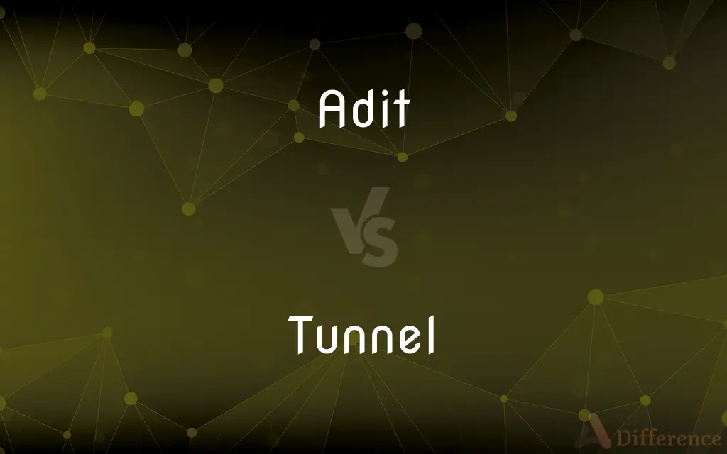 Adit vs. Tunnel — What's the Difference?