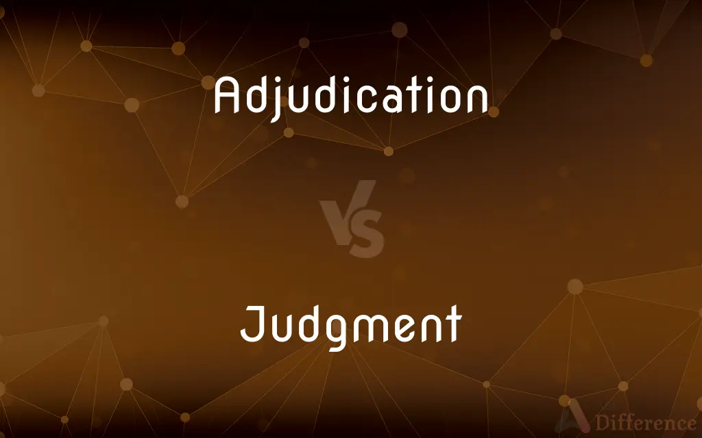 Adjudication vs. Judgment — What's the Difference?