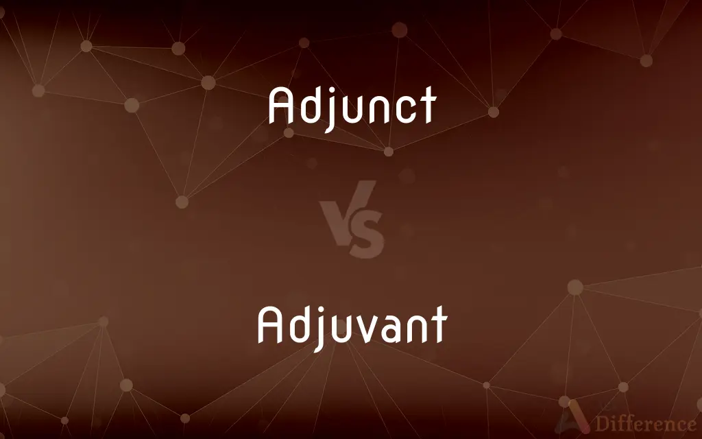 Adjunct vs. Adjuvant — What's the Difference?