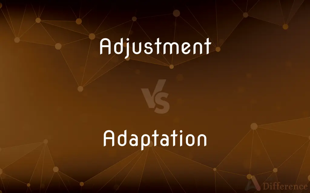 Adjustment vs. Adaptation — What's the Difference?