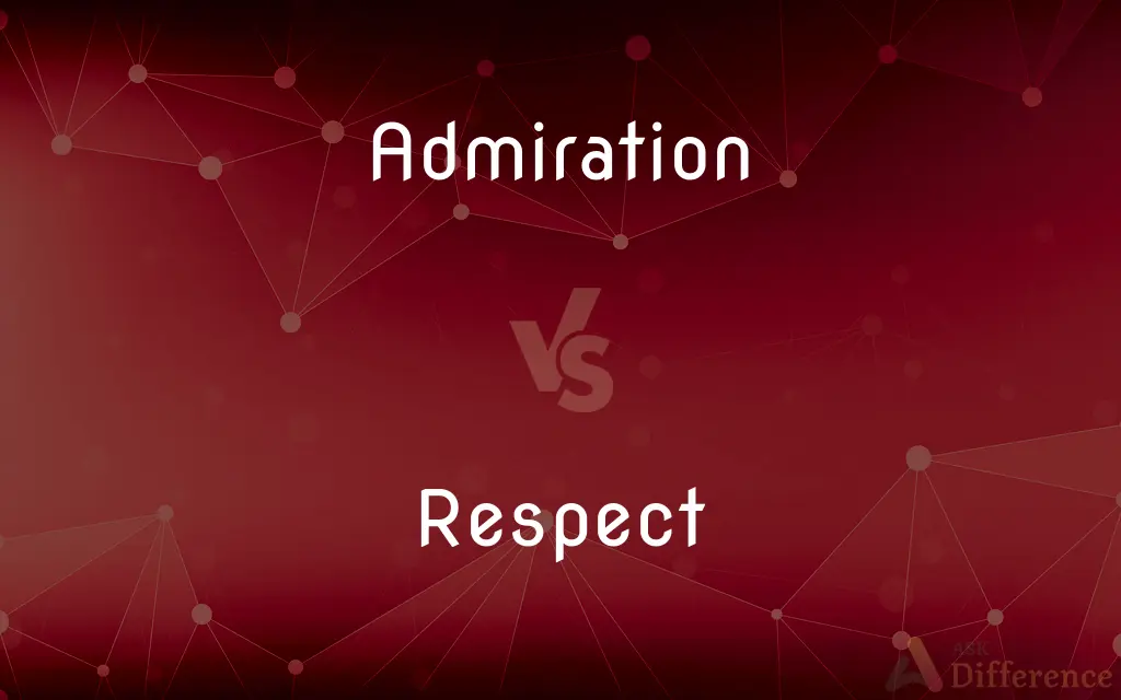 Admiration vs. Respect — What's the Difference?