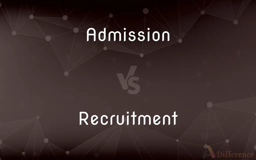 Admission vs. Recruitment — What's the Difference?