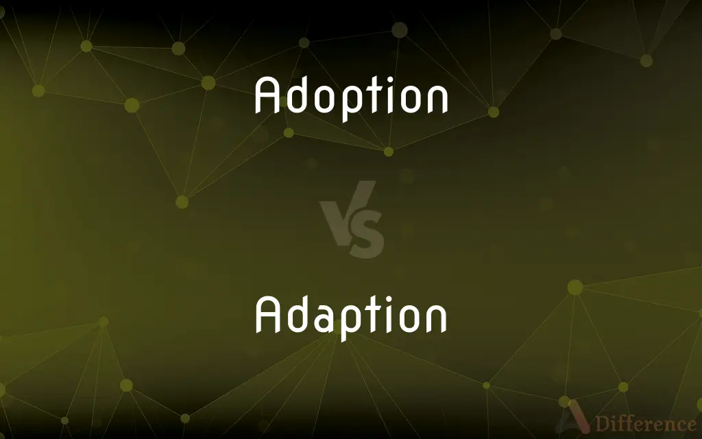Adoption vs. Adaption — What's the Difference?