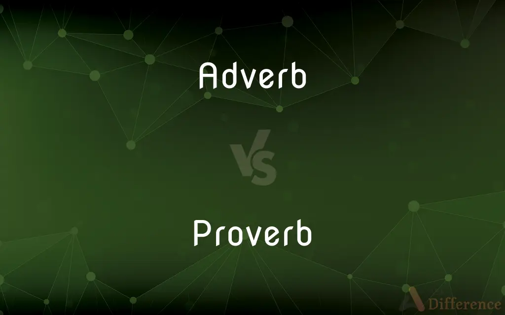 Adverb vs. Proverb — What's the Difference?