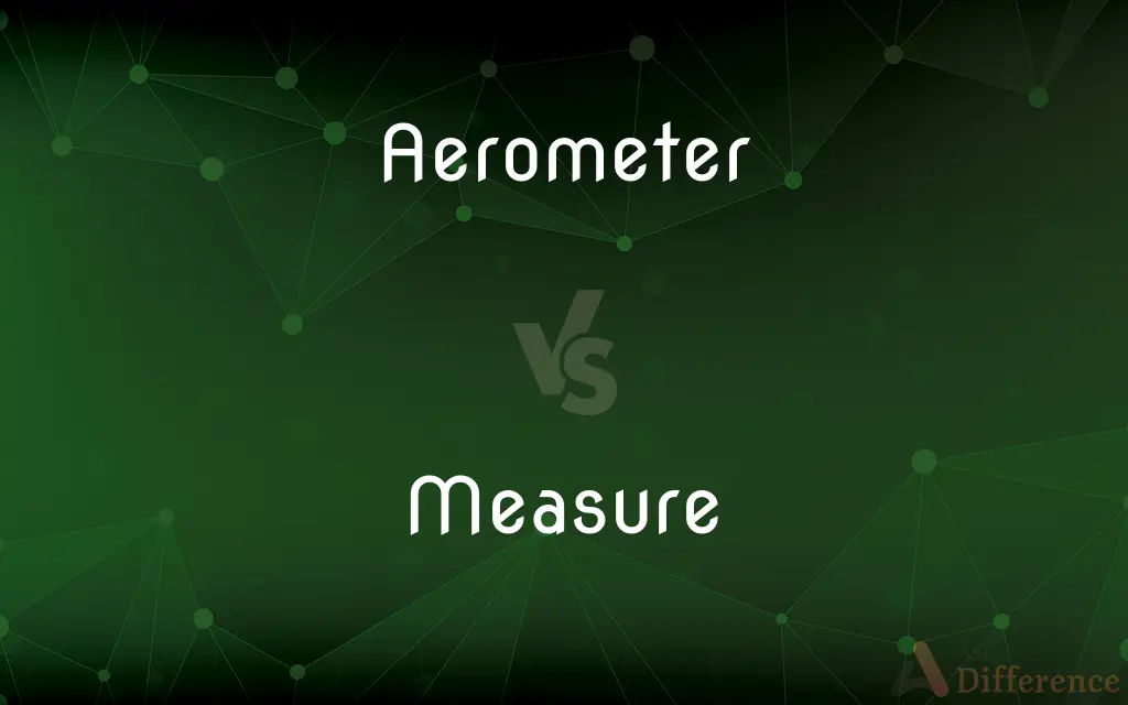 Aerometer vs. Measure — What's the Difference?