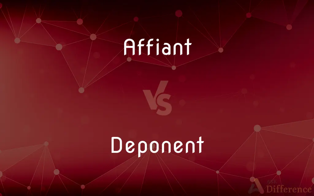 Affiant vs. Deponent — What's the Difference?