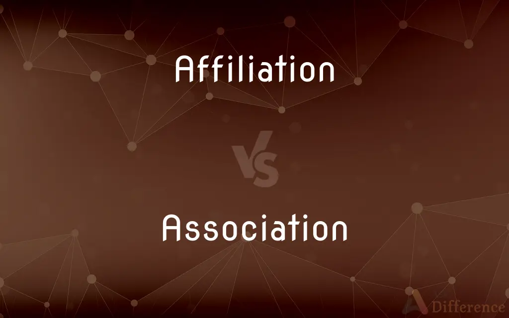 Affiliation vs. Association — What's the Difference?