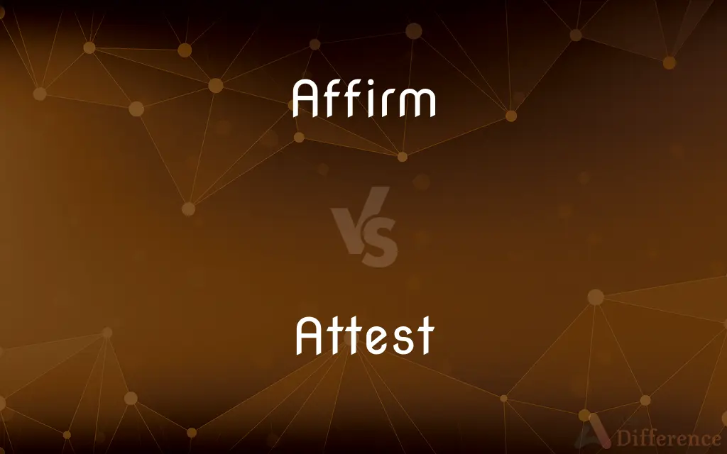 Affirm vs. Attest — What's the Difference?