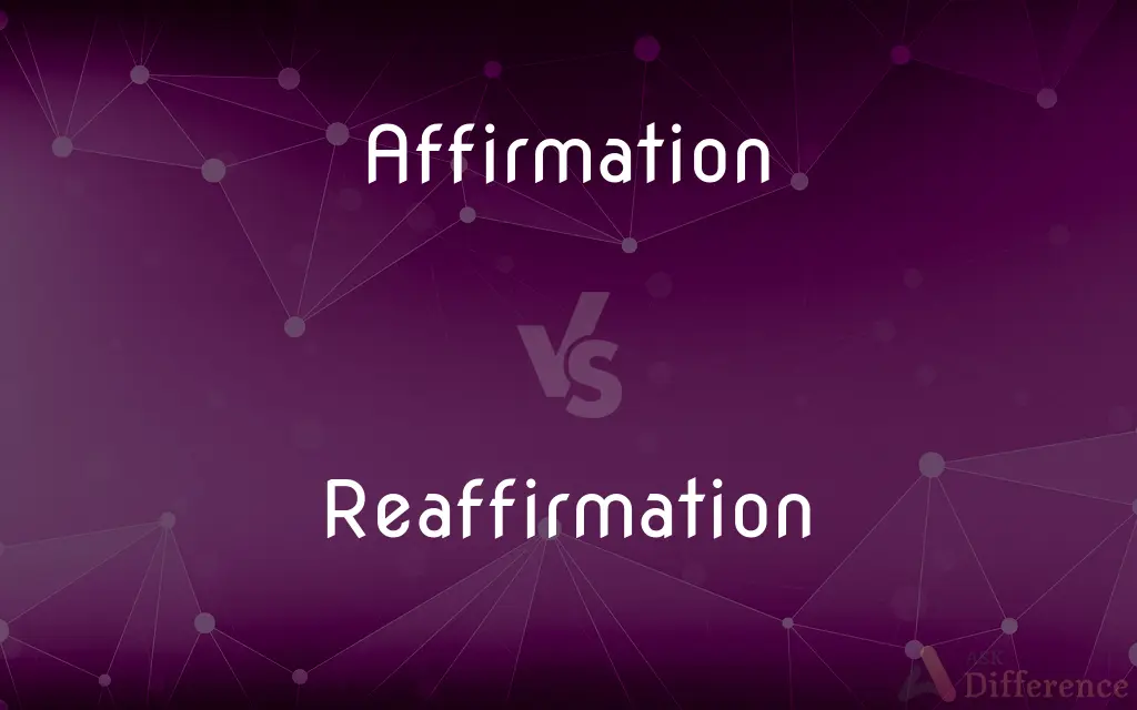 Affirmation vs. Reaffirmation — What's the Difference?
