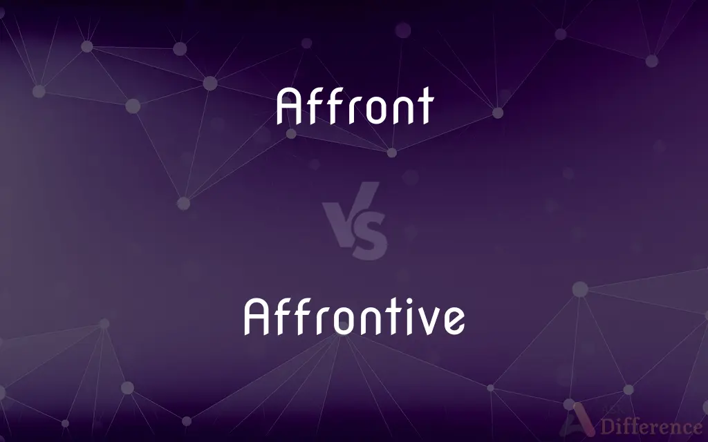 Affront vs. Affrontive — What's the Difference?