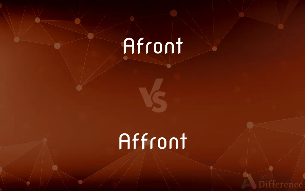 Afront vs. Affront — What's the Difference?