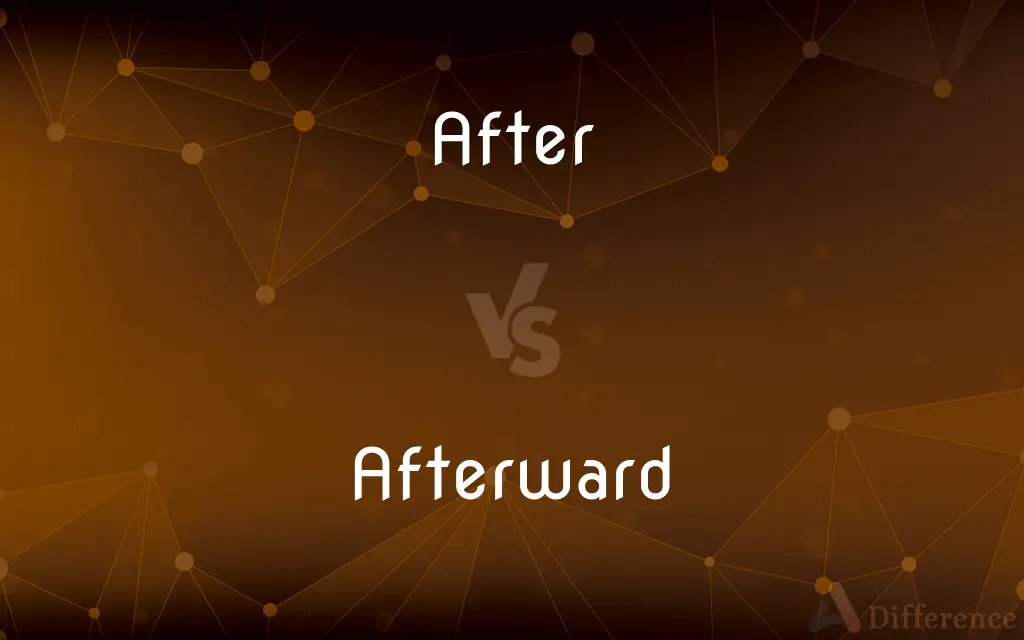 After vs. Afterward — What's the Difference?