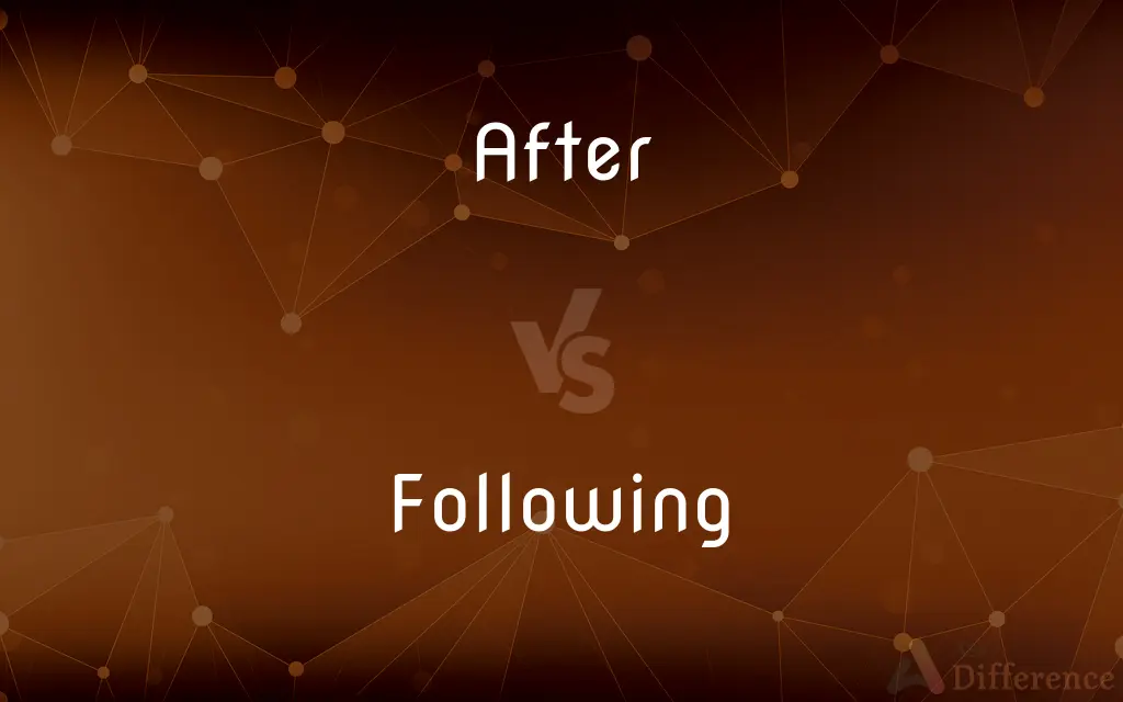 After vs. Following — What's the Difference?
