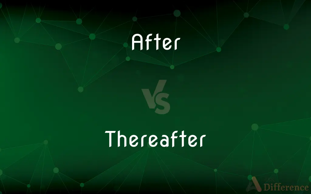 After vs. Thereafter — What's the Difference?