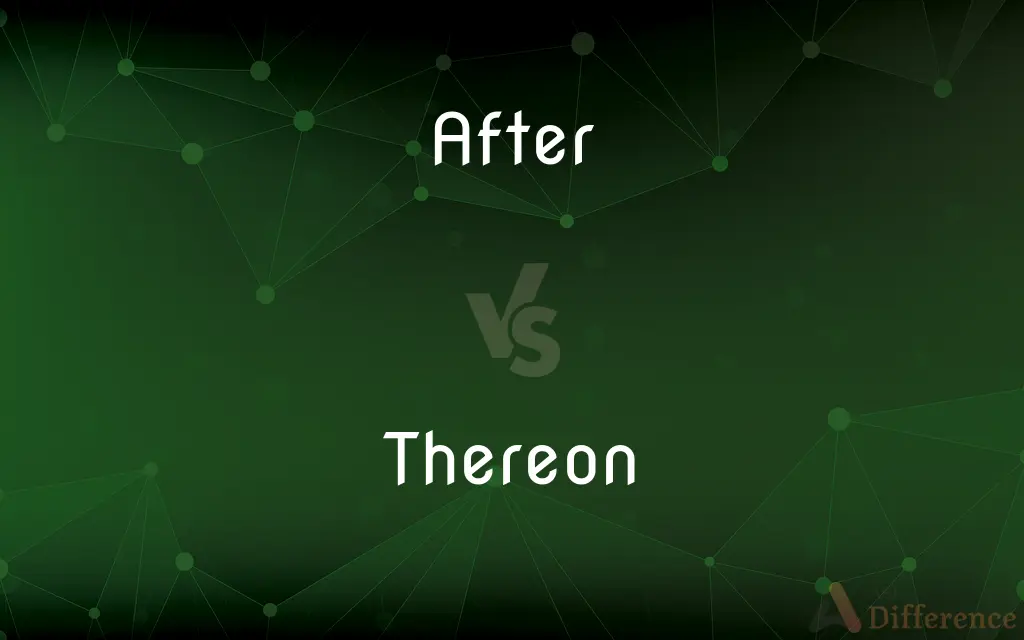After vs. Thereon — What's the Difference?
