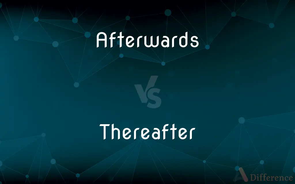 Afterwards vs. Thereafter — What's the Difference?