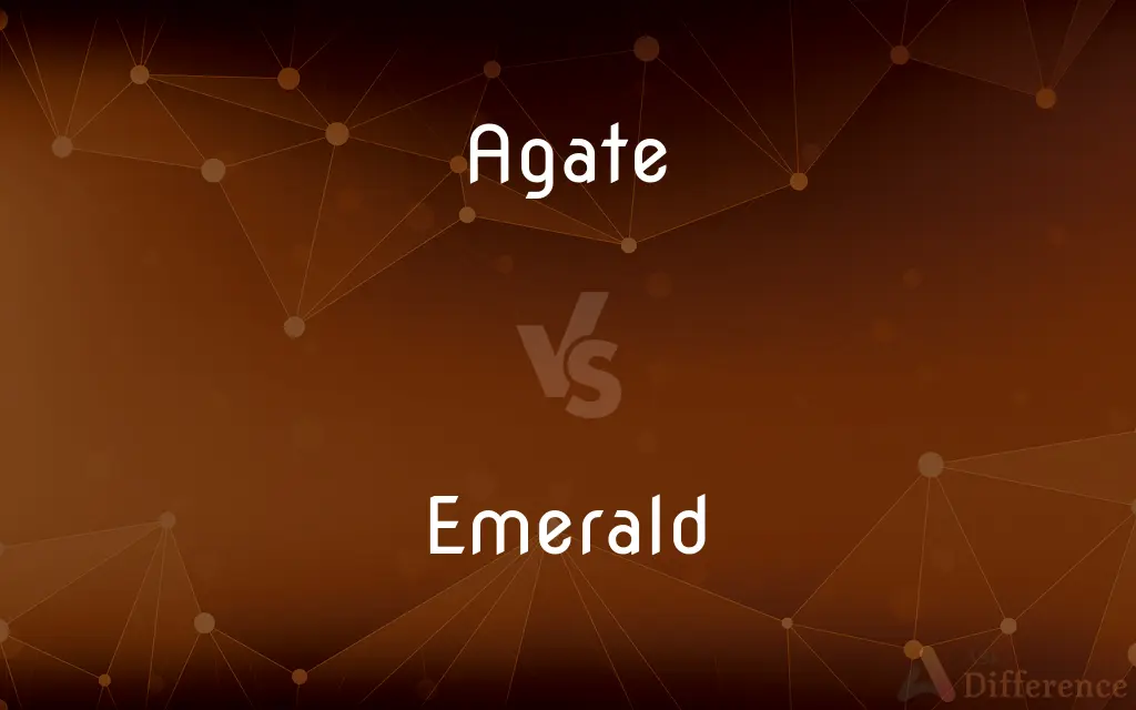 Agate vs. Emerald — What's the Difference?