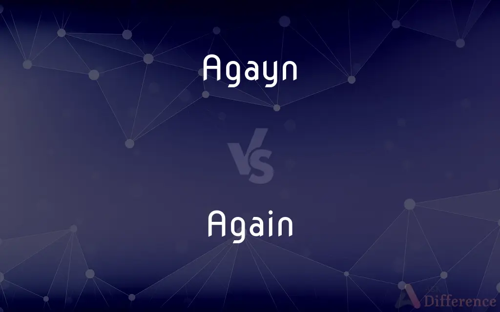 Agayn vs. Again — Which is Correct Spelling?