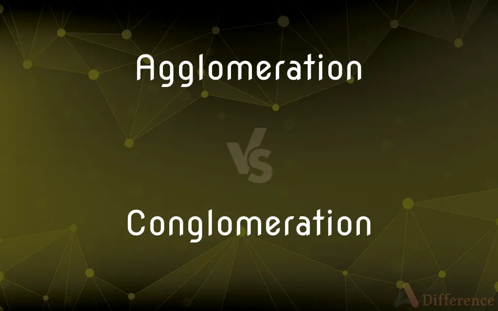 Agglomeration vs. Conglomeration — What's the Difference?