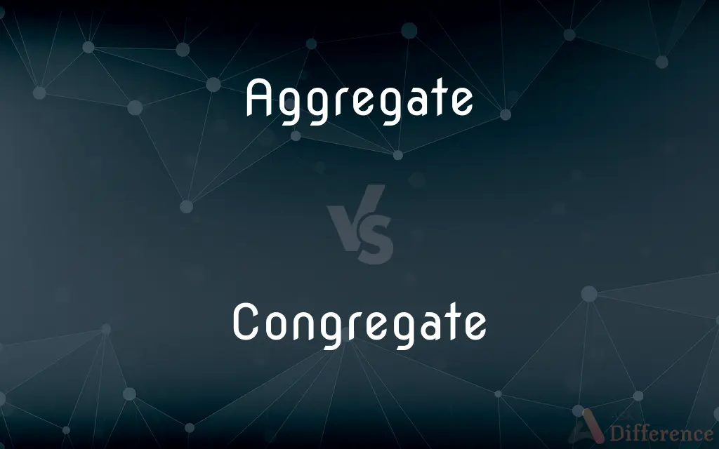 Aggregate vs. Congregate — What's the Difference?