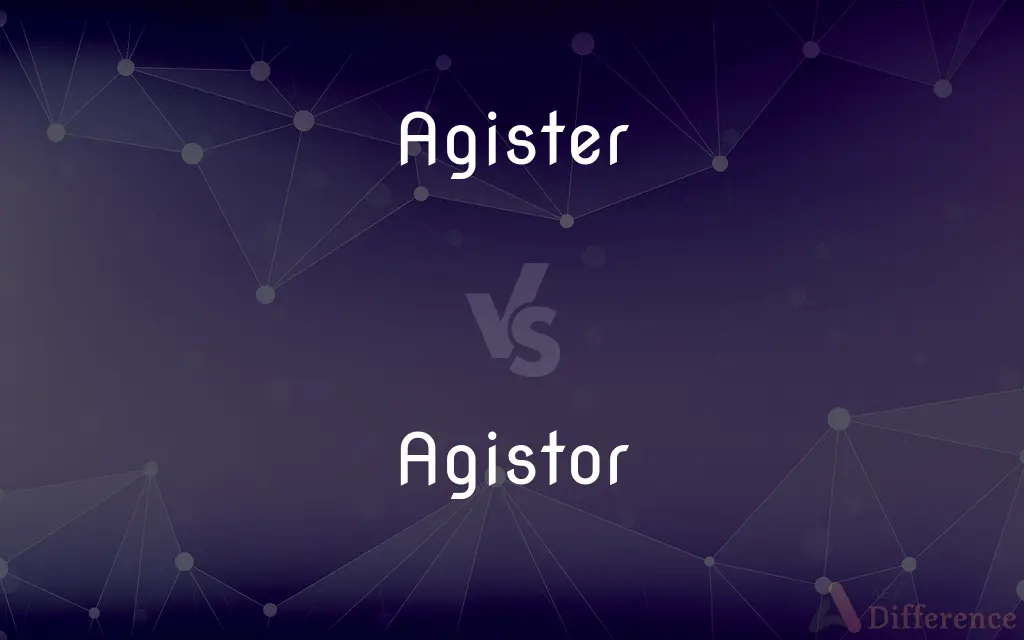 Agister vs. Agistor — What's the Difference?