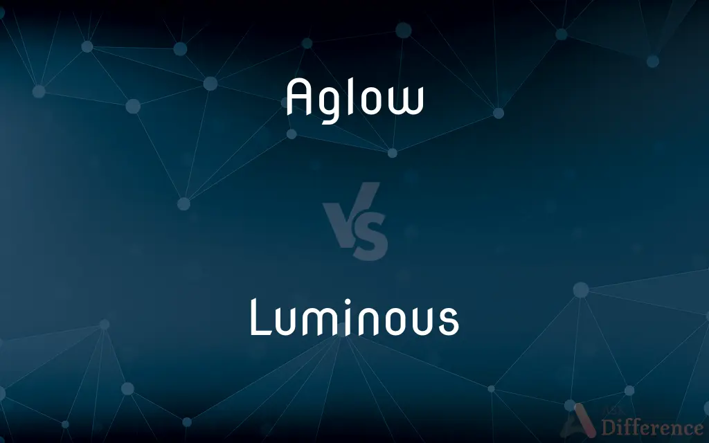 Aglow vs. Luminous — What's the Difference?